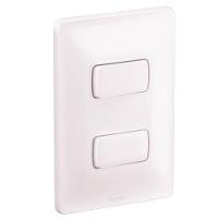 2 Interruptores Simples 4x2 10a 250v Zeffia - 680101 - Pial 2 Interruptor Simples 10a 250v 4x2 Zeffi - 1
