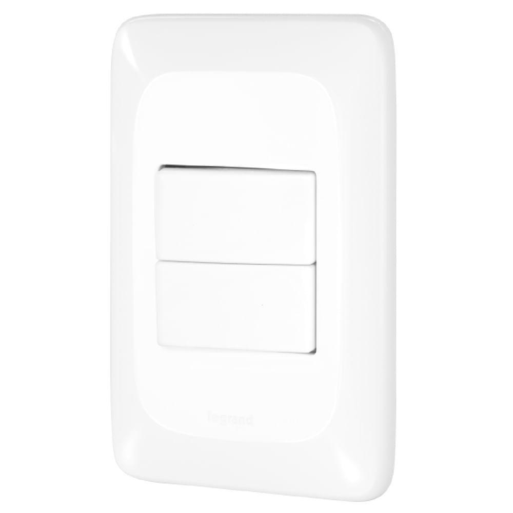 2 Interruptores Simples 4x2 - Lgx101 - Pial 2 Interruptores Simples 4x2 Pial Pop - Lgx101 - Pial - 2