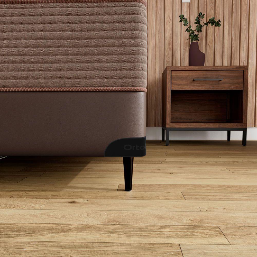 Base Sommier Marrom Solteiro 88x188x23cm - 1051611877 - Ortobom Base Sommier Marrom Solteiro 88x188x23 - 8