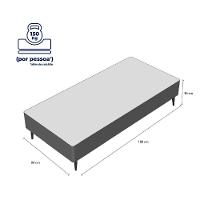 Base Sommier Marrom Solteiro 88x188x23cm - 1051611877 - Ortobom Base Sommier Marrom Solteiro 88x188x23