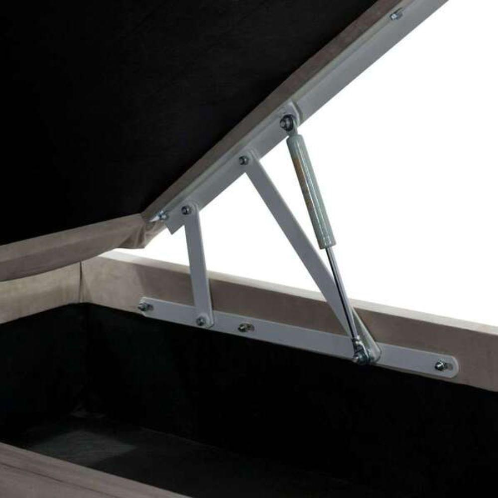 Base Baú Physical Camurça Bege Queen 158x198x39cm - 1051612187 - Ortobom Base Baú Physical Camurça Bege Queen 158x198x39 - 3