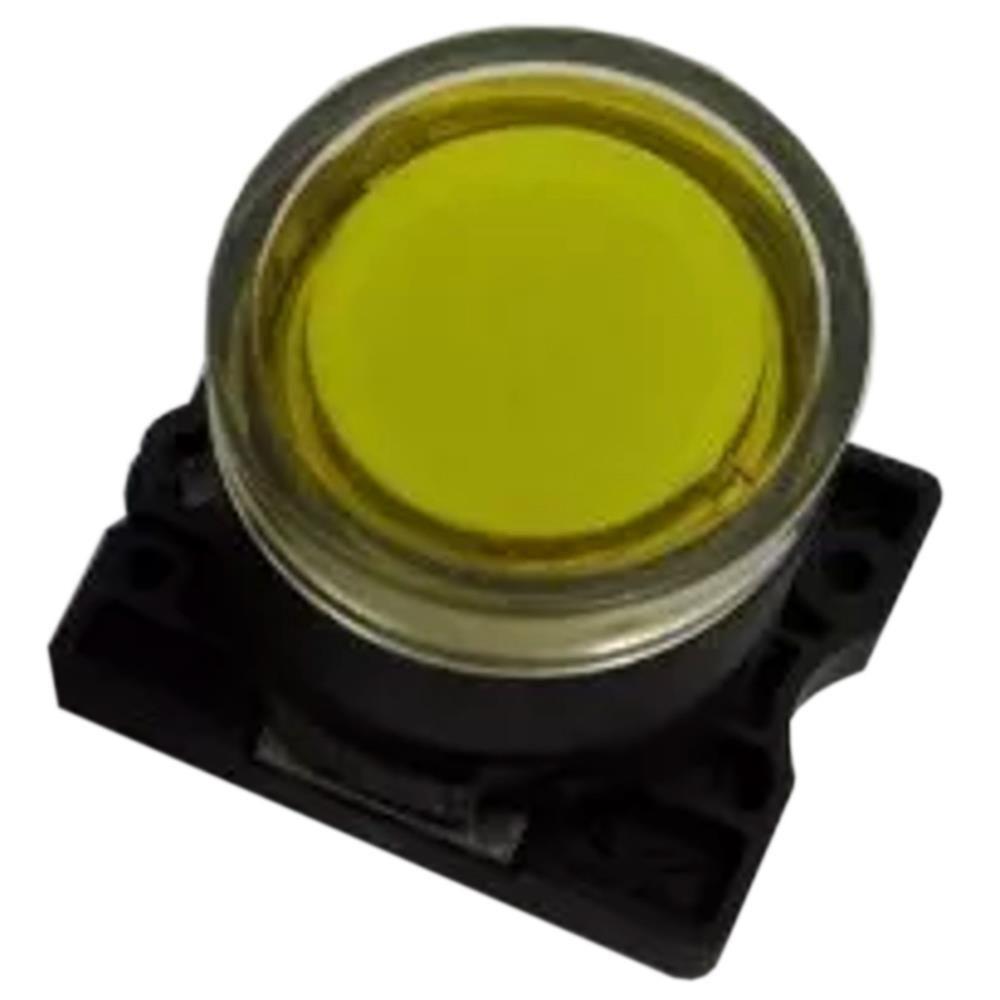 Botão à Impulsão Luminoso Amarelo - Slprl3 - Steck Bot.impul Lumin Am Slprl3 Steck - 1