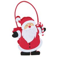 Bolsa Feltro De Papai Noel De 15cm - 1052020 - Cromus Bolsa Feltro Papai Noel 15cm Cromus - 1