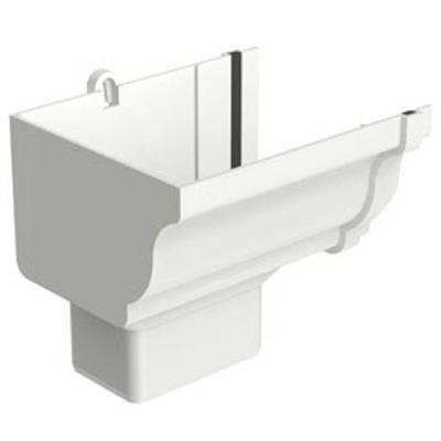 Bocal Esquerdo Retangular Aquapluv Style Branco - 32029949 - Tigre Bocal Calha Retangu Esquerda Aquapluv Style Branco