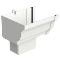 Bocal Esquerdo Retangular Aquapluv Style Branco - 32029949 - Tigre Bocal Calha Retangu Esquerda Aquapluv Style Branco - 1