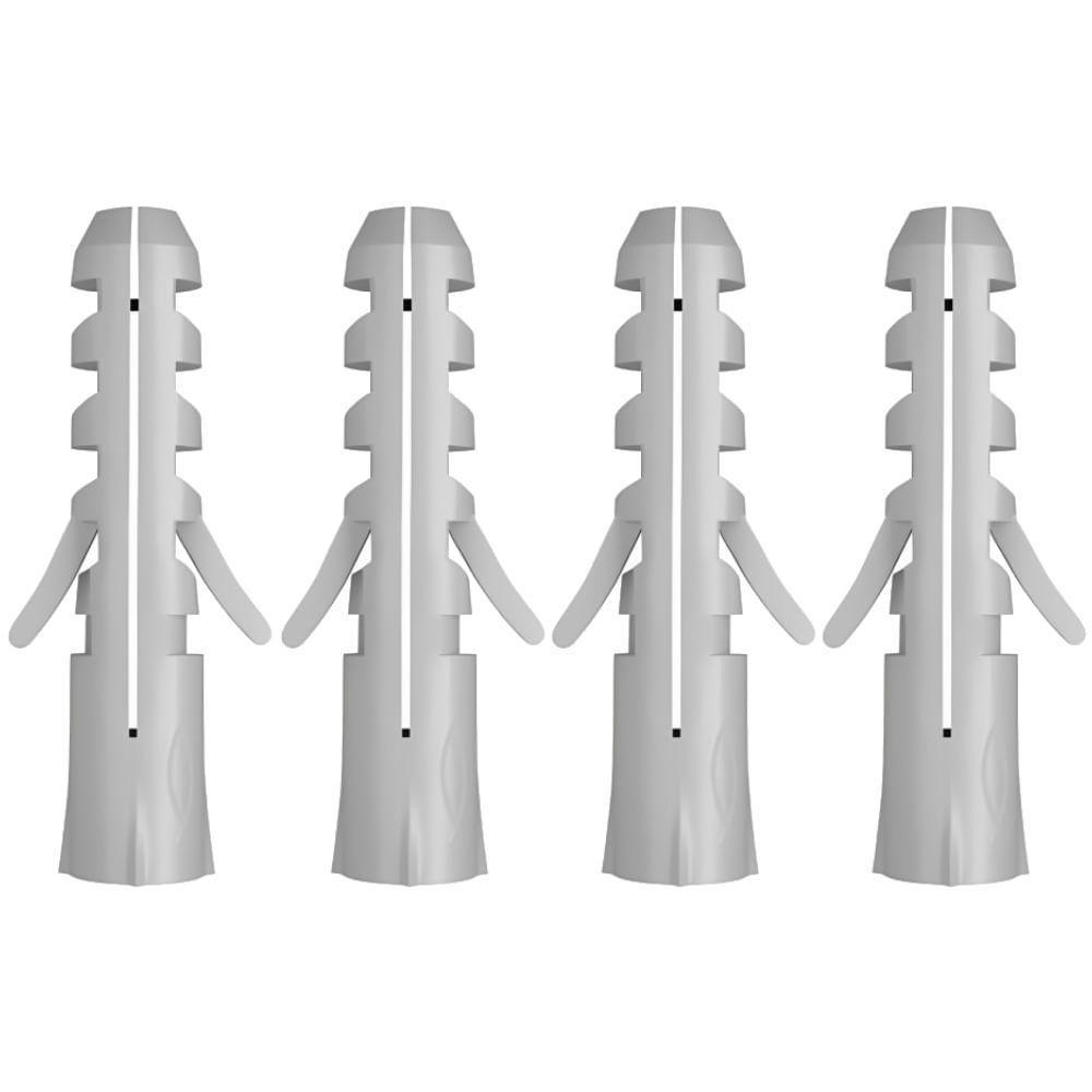 Bucha De Expansão S6 Com Gancho 4 Peças - 600571 - Fischer Bucha S6 Com Aba Gancho 4 Peças - 600571 - Fischer - 1