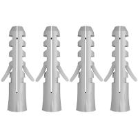 Bucha De Expansão S6 Com Gancho 4 Peças - 600571 - Fischer Bucha S6 Com Aba Gancho 4 Peças - 600571 - Fischer - 1