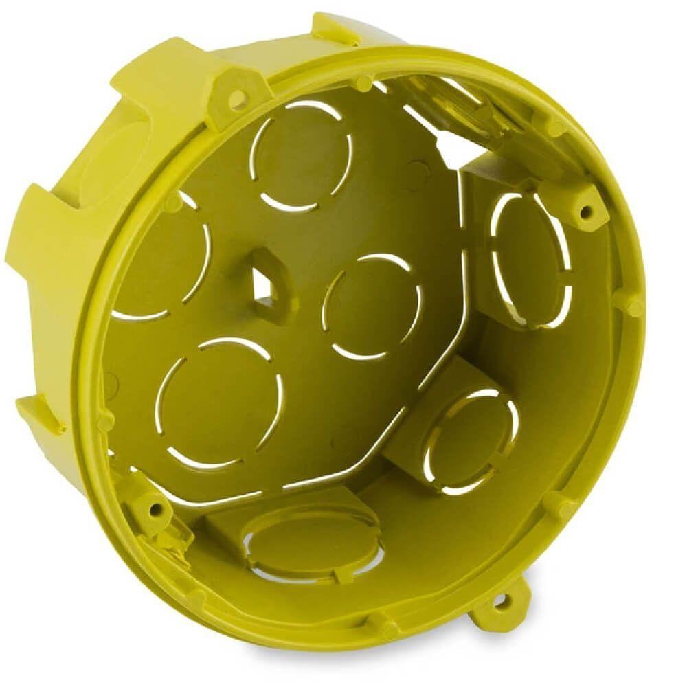 Caixa De Luz Redonda 4x4 Amarela - 600300003 - Forceline - 1