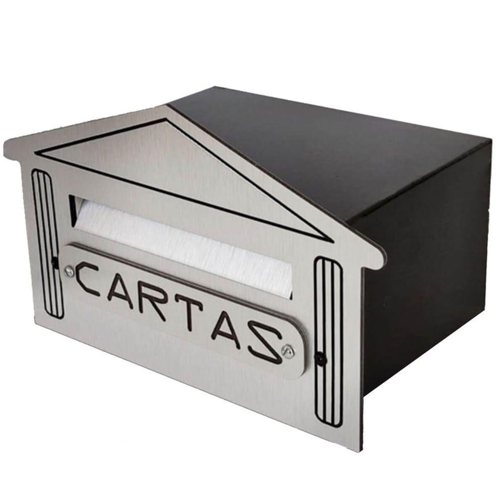 Caixa De Correio Em Acm 4n Aço Escovado - 500-4 - Numeral - 1