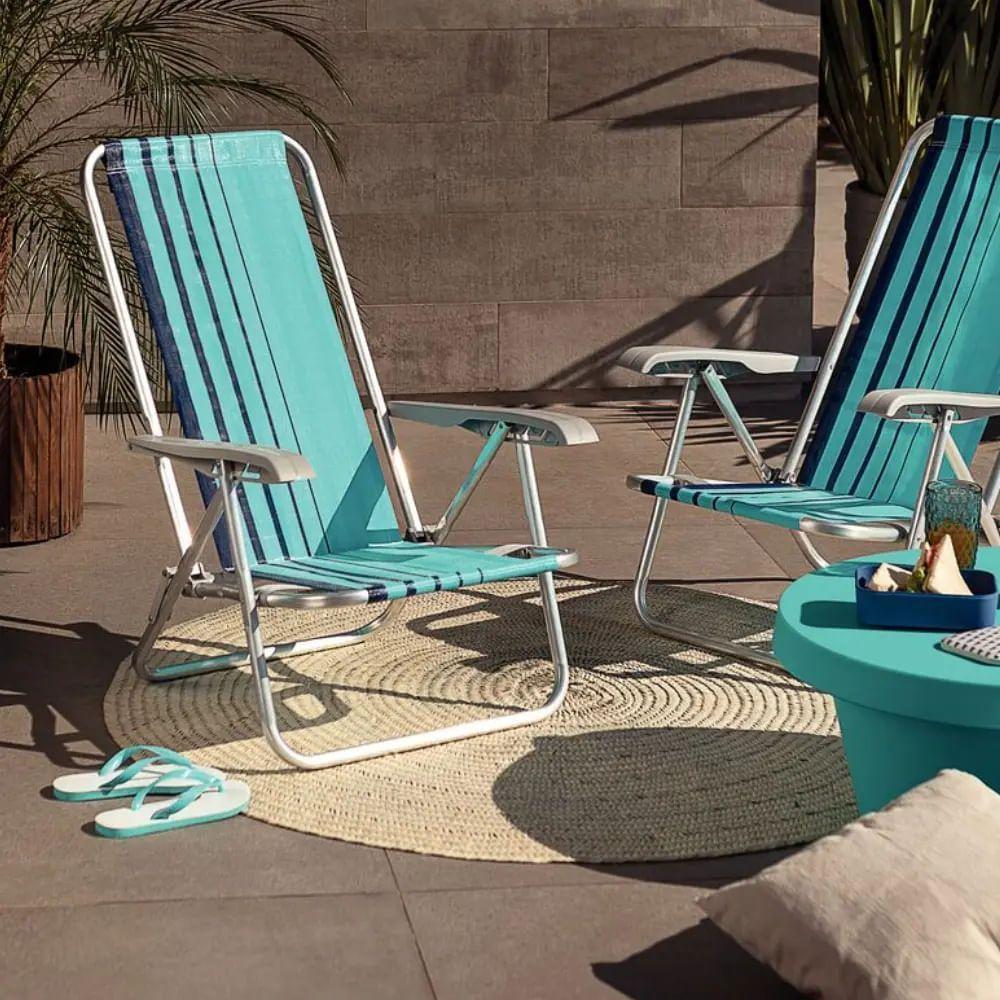 Cadeira De Praia Bali Azul - 92900102 - Tramontina - 5