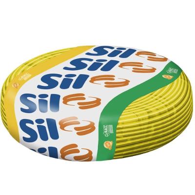 Cabo Flexsil De Cobre 4mm 750 Volts Amarelo Com 100 Metros - 3.019 Am - Sil Cabo Flexivel Amarelo 750v 4,00mm 100m Sil