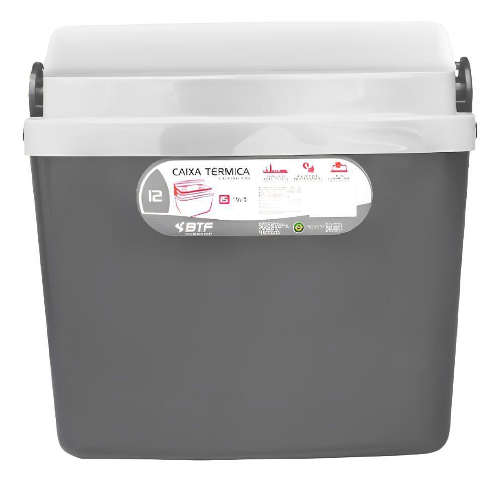 Caixa Térmica De 12 Litros Cinza - Botafogo Caixa Térmica 12l Cinza Botafogo - 1