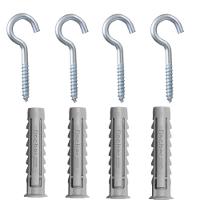 Cartela Com Buchas De Nylon Sx 8x40mm E Gancho Com 4 Peças - 600216 - Fischer - 1