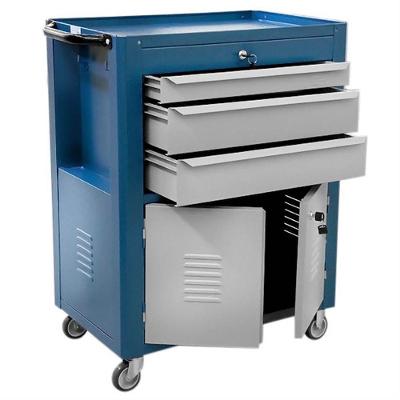 Carrinho Para Mecânico Fechado Com 3 Gavetas - Fercar Carrinho P-mecanico Fechado 3gav.76 Ferc Fercar