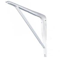 Cantoneira Branca Epóxi Com Reforço Mão Francesa 12" X 14" - 34 - Fercar - 1