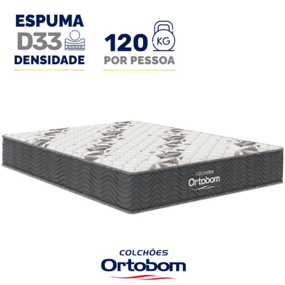 Colchão De Espuma Casal Airtech 100 D33 18x138x188cm - 1040328287 - Ortobom Colchao Airtech 100 D33 Casal 18x138x188 - 3