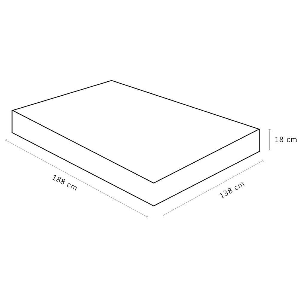 Colchão De Espuma Casal Airtech 100 D33 18x138x188cm - 1040328287 - Ortobom Colchao Airtech 100 D33 Casal 18x138x188 - 5