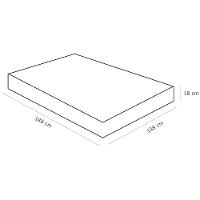 Colchão De Espuma Casal Airtech 100 D33 18x138x188cm - 1040328287 - Ortobom Colchao Airtech 100 D33 Casal 18x138x188 - 5