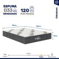 Colchão De Espuma Casal Airtech 100 D33 18x138x188cm - 1040328287 - Ortobom Colchao Airtech 100 D33 Casal 18x138x188 - 7