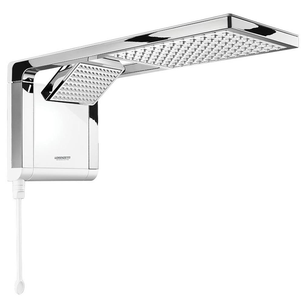 Chuveiro Acqua Duo Branco Cromado 220v 6800w - 7510102 - Lorenzetti Chuveiro Acqua Duo Bco 220v 6800w Crom. 7510102 - 1