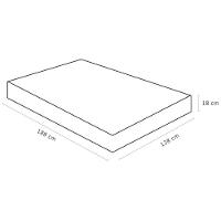 Colchão De Espuma Viúva Misto Iso 100 D33 128x188x18cm - 1040406518 - Ortobom Colchao Misto Iso 100 D33 Viúva 128x188x18 - 2