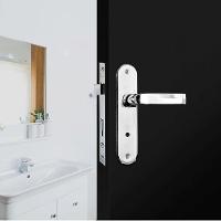 Conjunto De Fechadura Banheiro 1300 Ravena Cromado - 94296 - Silvana - 3