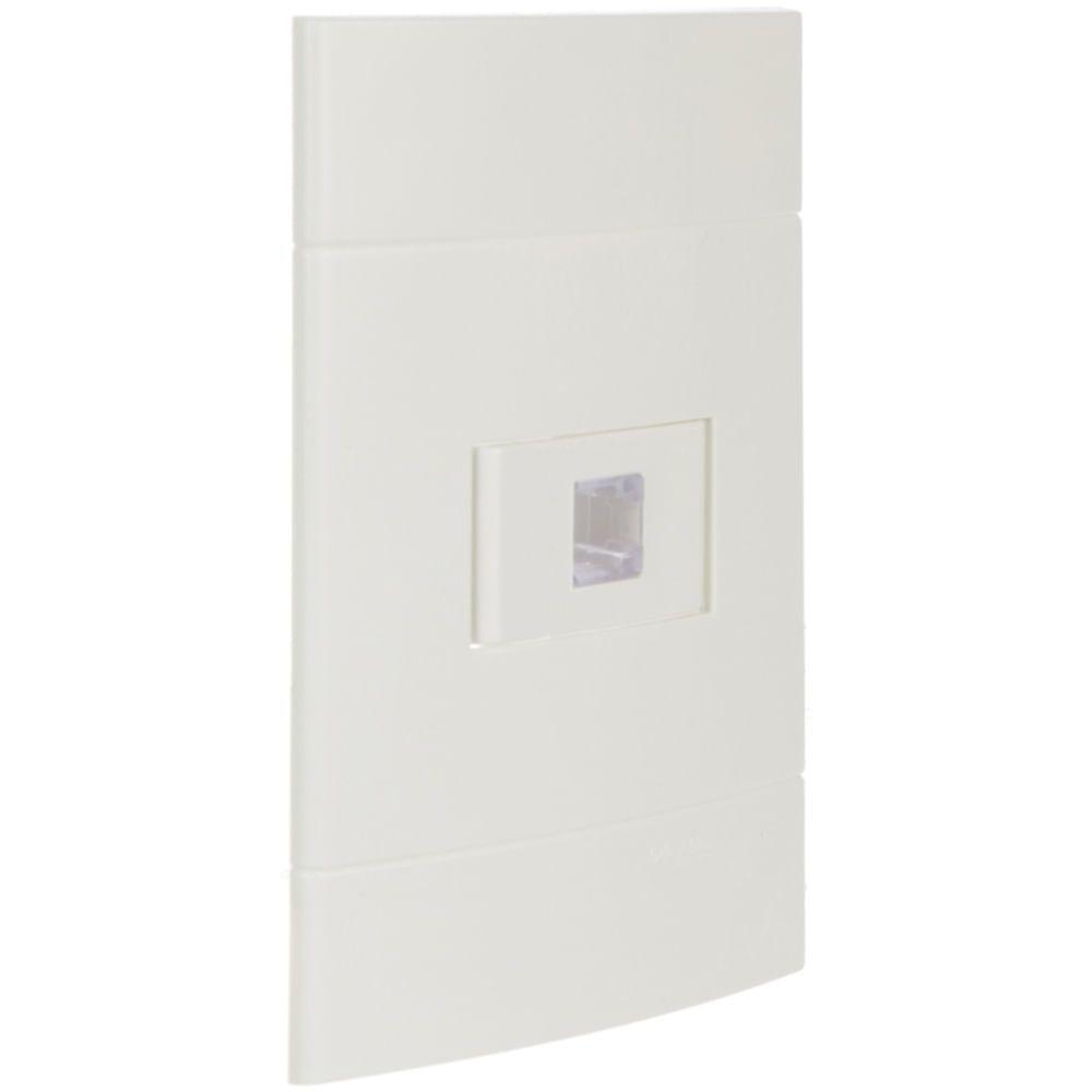 Conjunto Tomada Rj11 2 Fios Branco Lunare - Prm44101 - Schneider Conj.tomada Rj11 (2fios) Pl-br Schneider - 1