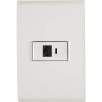 Conjunto Liz Branco 4x2 Com 1 Tomada Rj45 Cat:6 - 57170022 - Tramontina Cj.tomada Rj45 Cat.6 Tramontina 57170-022 - 1