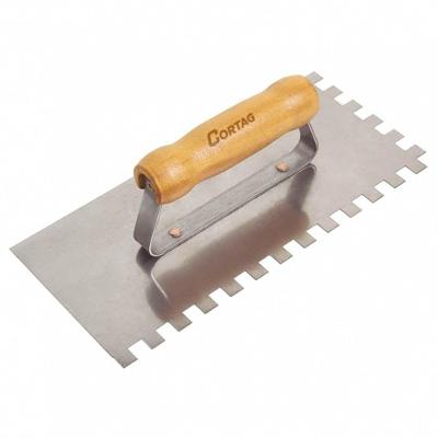 Desempenadeira De Aço Dentada 12x25,6cm 10x10mm - 60904 - Cortag Desemp.aco Dentada 12x25.6 10x10 Cortag 60904