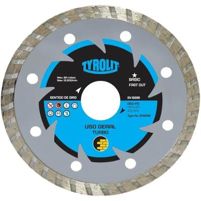 Disco Diamantado 1a1r Basic 110x20mm Turbo - 609298 - Tyrolit