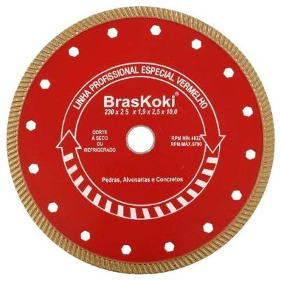 Disco Diamantado 230mm Turbojet Vermelho - 22.0940207 - Braskoki Disco Diamantado Turbojet 230mm Vermelho
