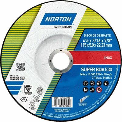 Disco De Desbaste Bda 530 115x5,0x22,23mm - 66252842938 - Norton
