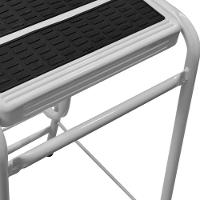 Escada Banqueta Dobrável Branca - 10.500.01 - Açomix Escada Banqueta Dobrável - 10.500.01 - Açomix - 3