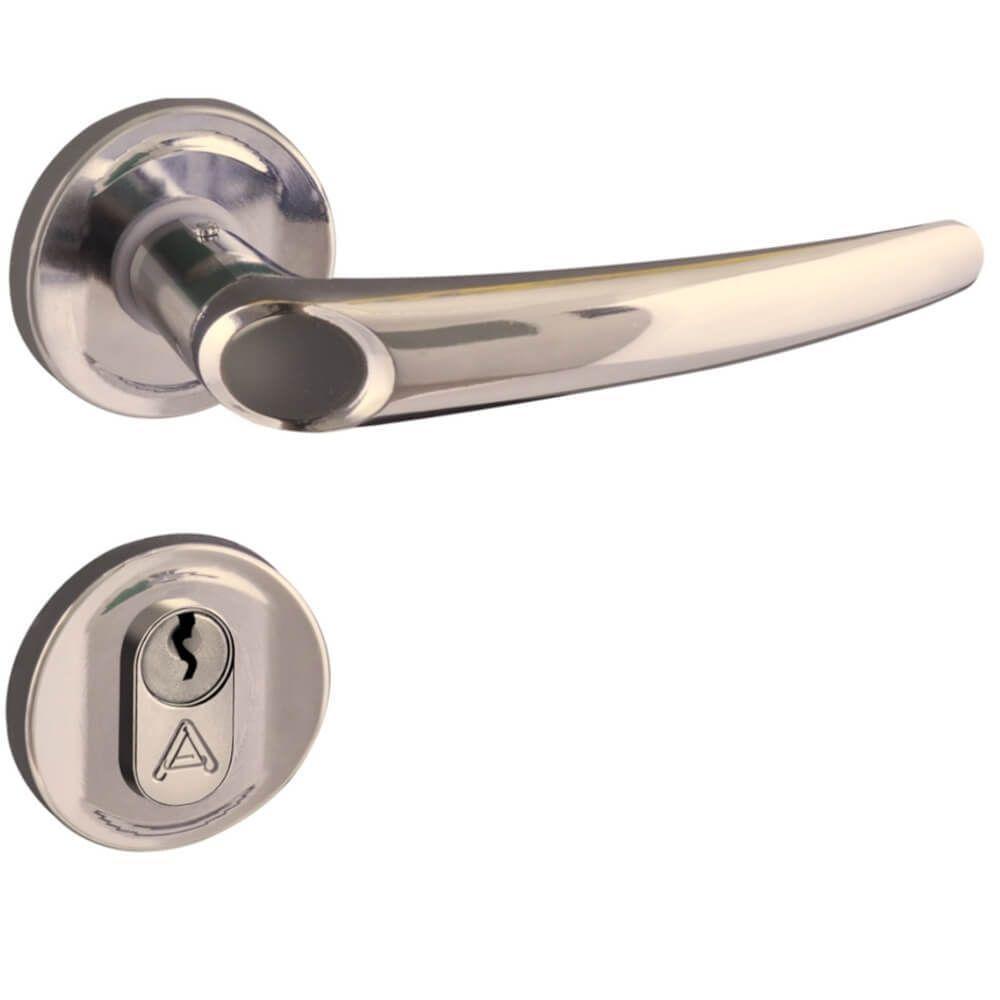 Fechadura Joy 2600-63 Externa Inox Polido - 083564 - Aliança Fechadura Joy 2600-63 Externa 83564 Inox - 083564 - Aliança - 1