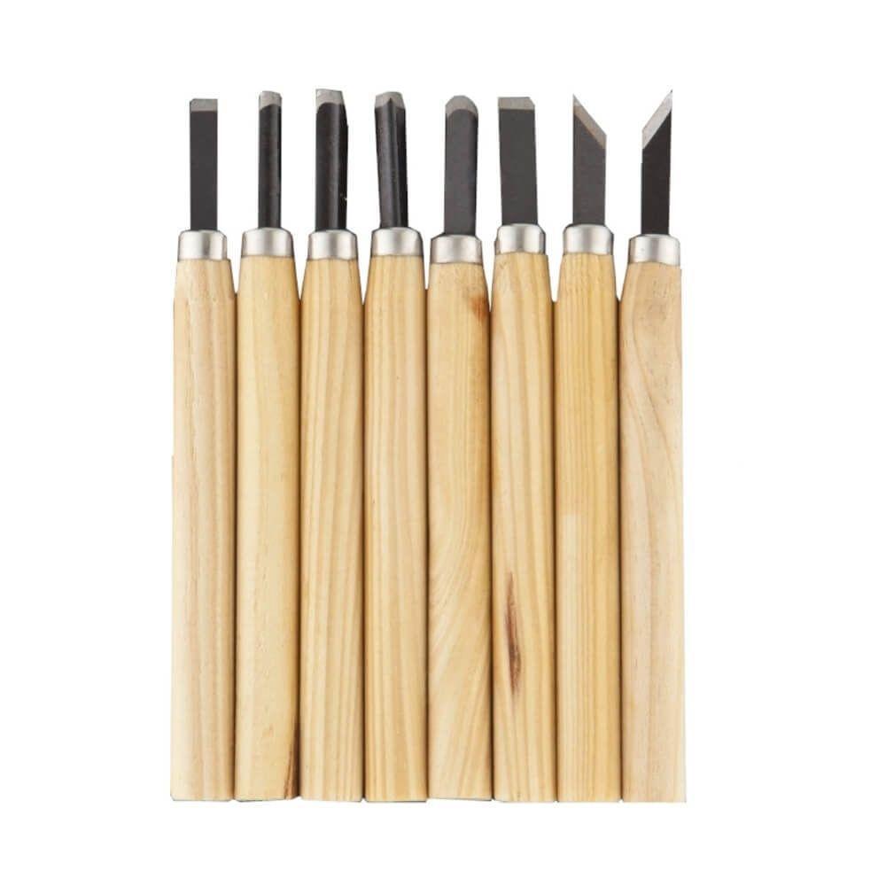 Formão Para Entalhar Com 8 Peças - 6xq - Excellent Formao P-entalhar C-08 Pcs Eda 6xq - 1