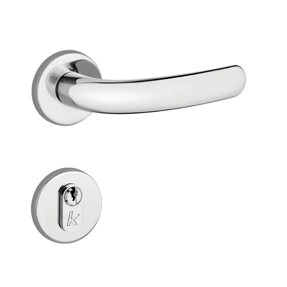 Fechadura Externa Mille 40mm Cromada - K13-10-005 Zcr - Lockwell - 1