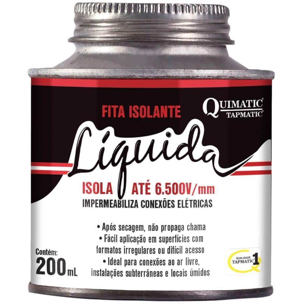 Fita Isolante Líquida Branca 200ml - Bk1 - Tapmatic Fita Isolante Líquida De 200ml Na Cor Branca - Bk1 - Tapmatic - 1