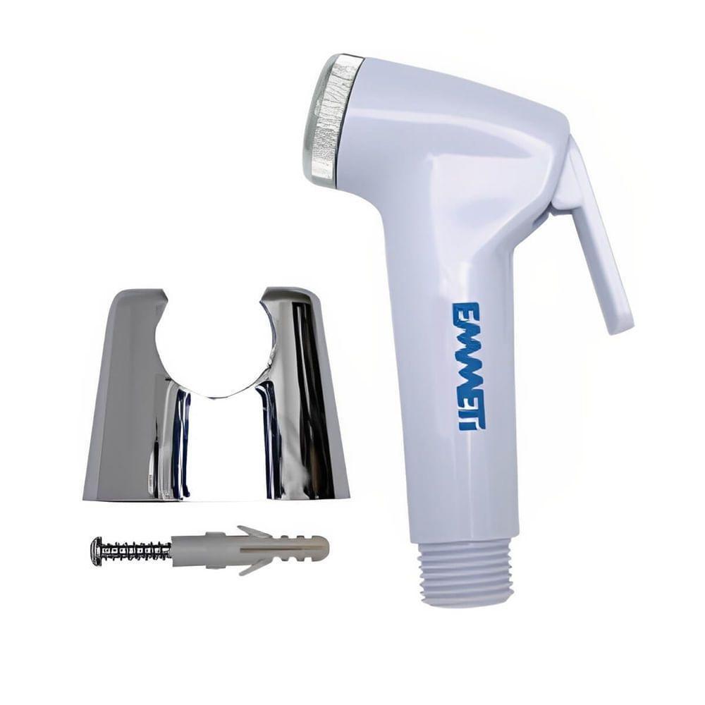 Gatilho Master Abs Branco Com Ponta Cromada Para Ducha Higiênica - F10705 - Emmeti - 1