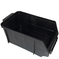 Gaveta Organizadora Empilhável De Plástico Preta N.4 - G4p48 - 3s Sabonaro Gaveta Preta - G4p48 - 3s Sabonaro - 1