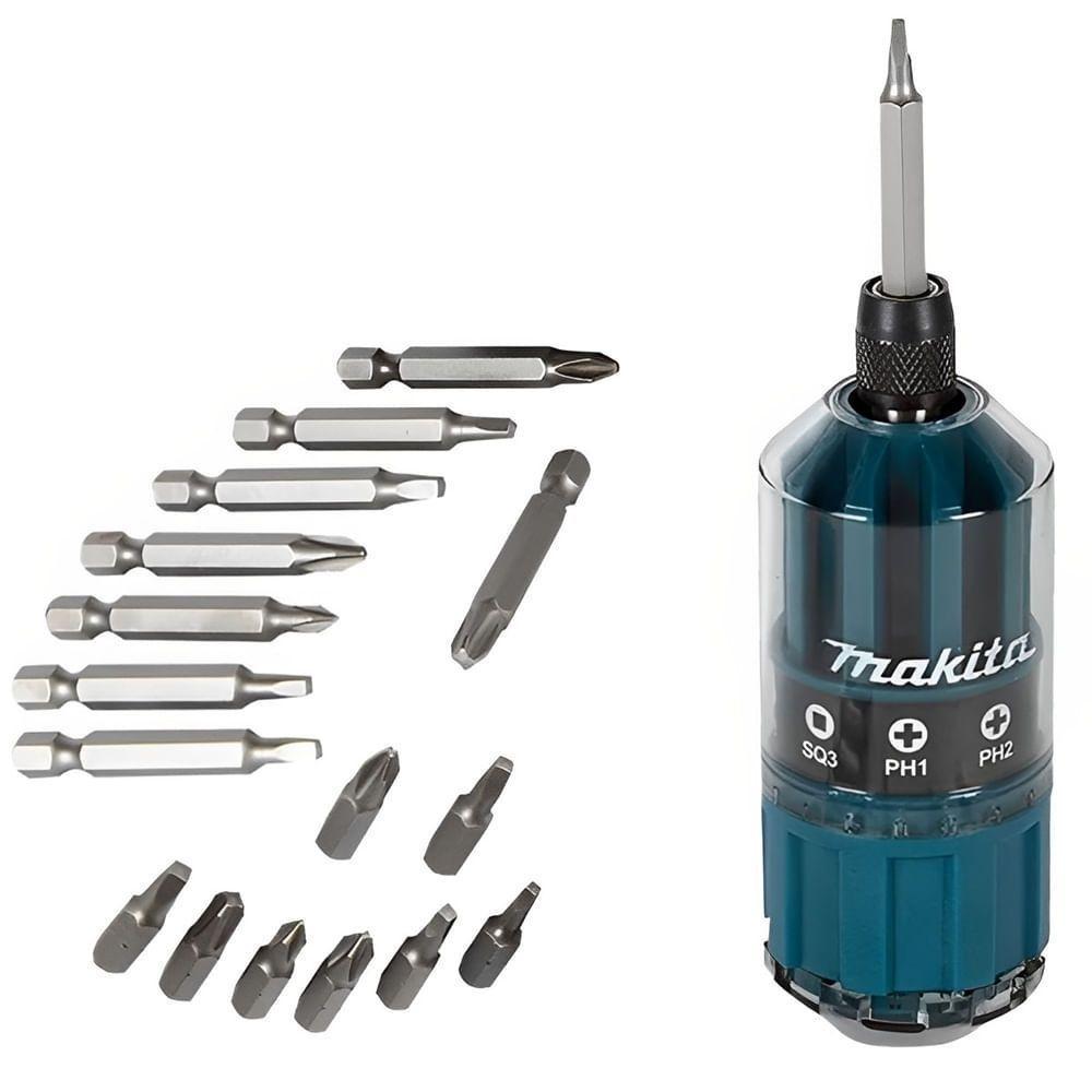Jogo De Chaves Com Kit Bits 18 Peças - B-28896 - Makita - 1