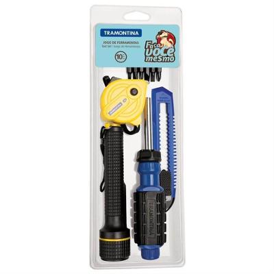 Jogo De Ferramentas Kit Com 10 Peças - 43408123 - Tramontina Kit De Ferramentas 10 Peças - 43408123 - Tramontina