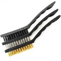 Jogo De Escovas De Aço Grandes Com Cabo Plástico Embalagem Com 3 Peças - 748639 - Mtx - 1