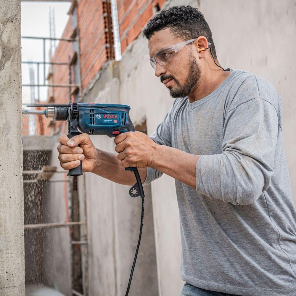 Furadeira De Impacto Gsb 13 Reversível 750 Watts 110 Volts + Maleta - 06012b80d1000 - Bosch - 3