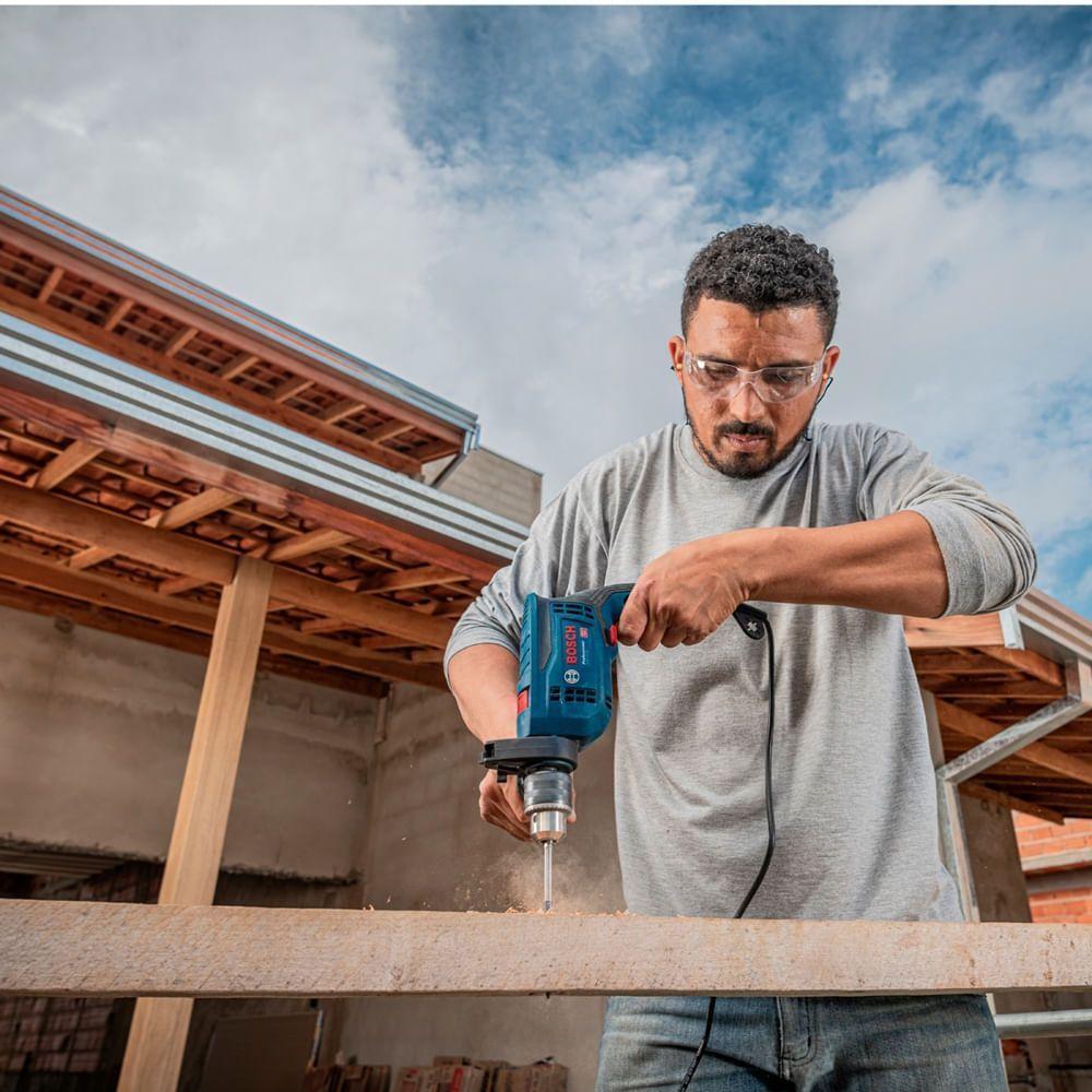 Furadeira De Impacto Gsb 13 Reversível 750 Watts 110 Volts + Maleta - 06012b80d1000 - Bosch - 4