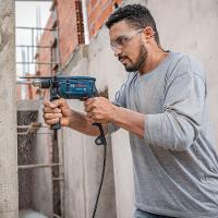 Furadeira De Impacto Gsb 13 Reversível 750 Watts 110 Volts + Maleta - 06012b80d1000 - Bosch - 3