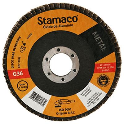 Flap 115x22 Metalurgico Grão 36 - 7234 - Stamaco Flap 115x22 Metalurgico Grao 36 Stamaco 723.4