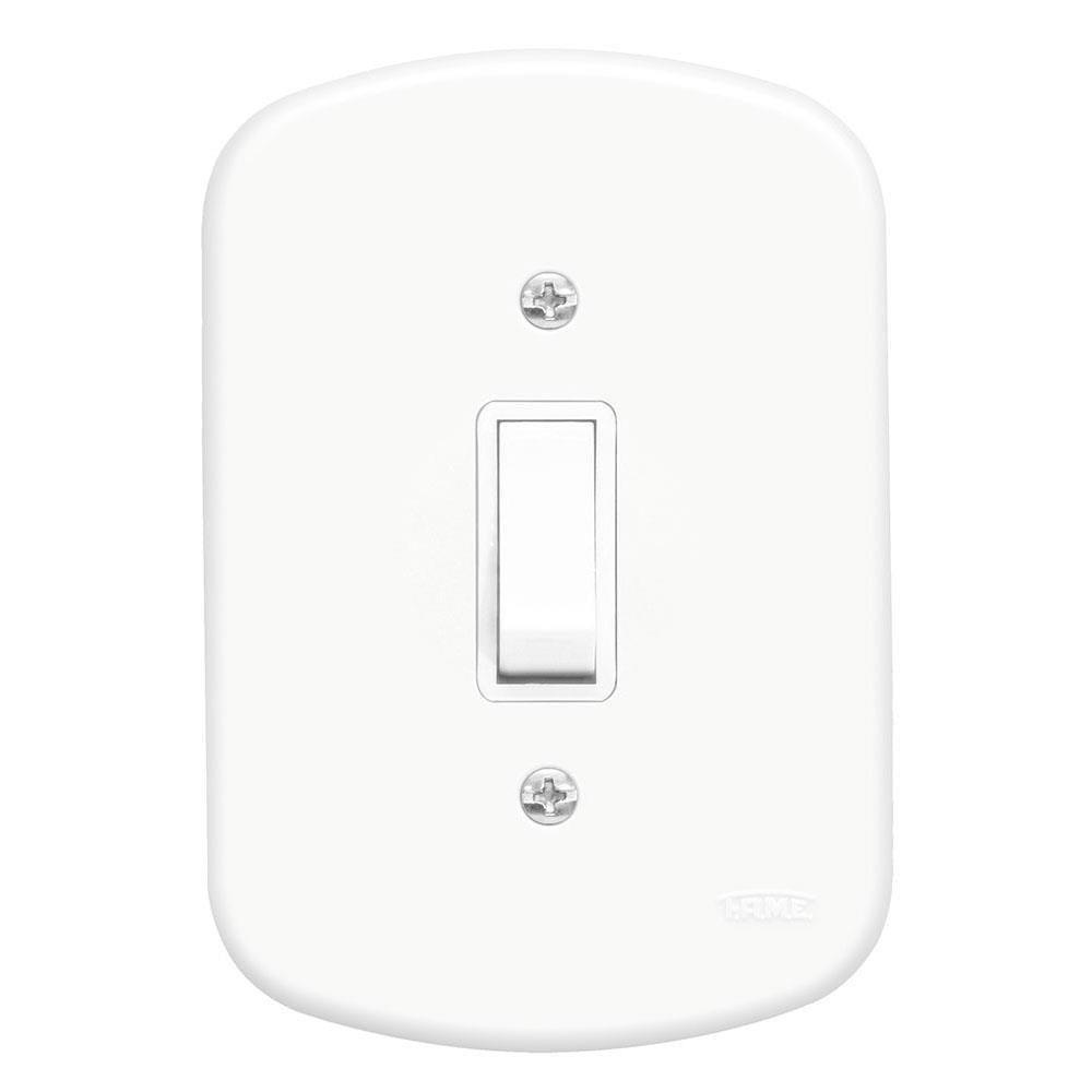 Interruptor Com Uma Tecla Paralelo 10a 250 Volts Blanc - 0594 - Fame Interrup.c-1tecla Paral.c-placa 4x2 Sb 594. Fame - 1