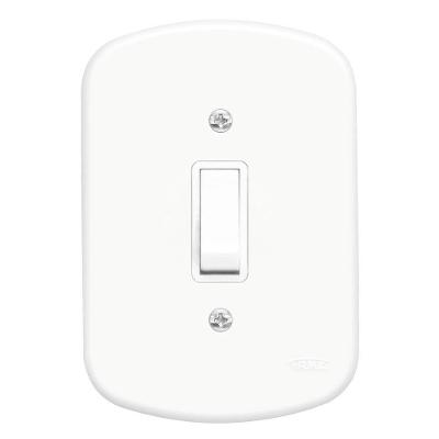 Interruptor Com Uma Tecla Paralelo 10a 250 Volts Blanc - 0594 - Fame Interrup.c-1tecla Paral.c-placa 4x2 Sb 594. Fame
