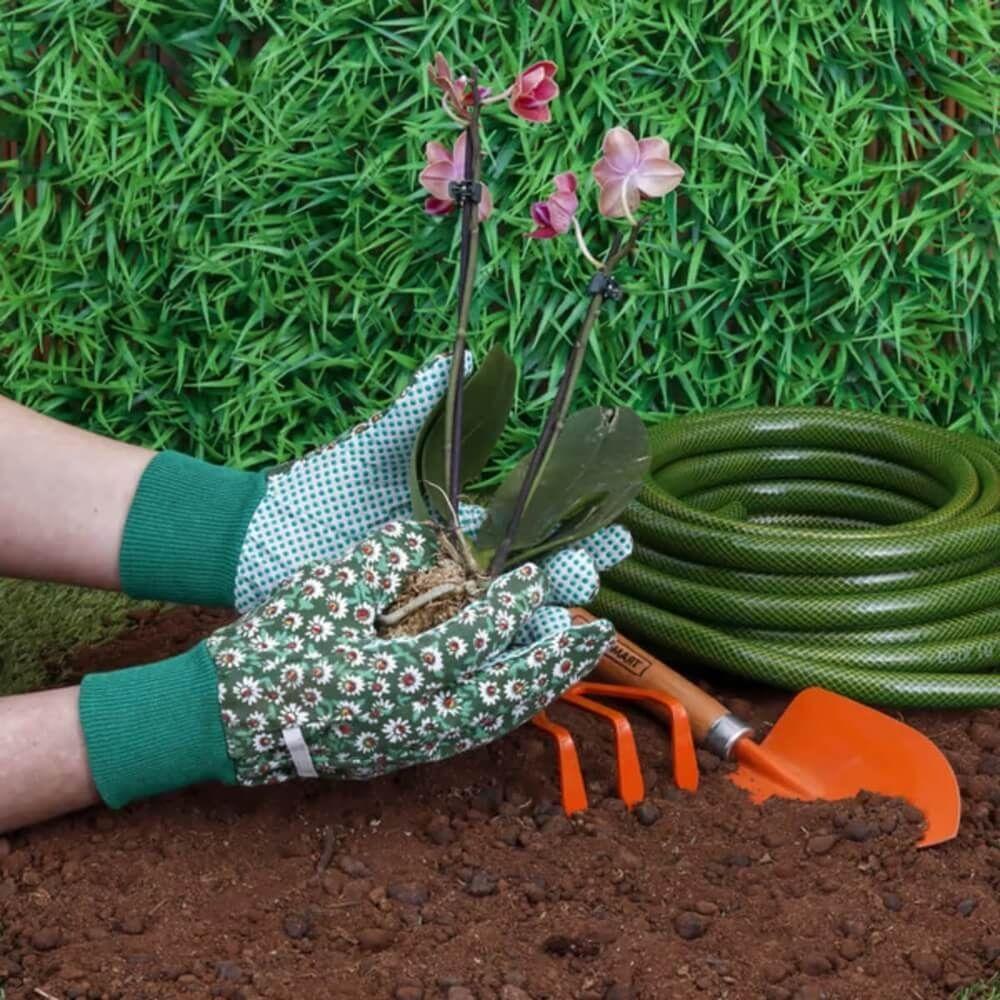 Luva De Algodão Pigmentada Para Jardinagem Tamanho G - 677638 - Palisad Camping - 3