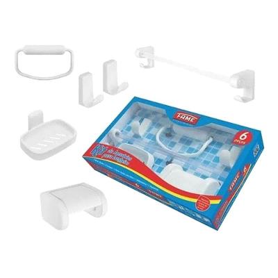 Kit Acessórios Para Banheiro - 3215 - Fame Kit Acessorios De Banho Fame 01332150